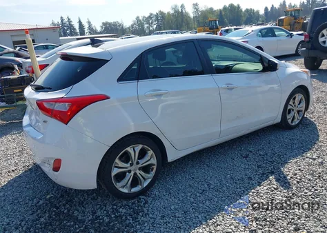 2013 Hyundai Elantra Gt Base W/Blue из США, поврежденный, VIN KMHD35LE9DU141561